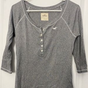 Hollister Henley 3/4 Sleeve Top